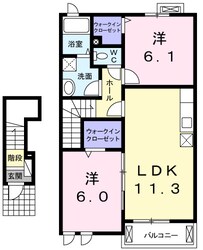 ベルローズの物件間取画像